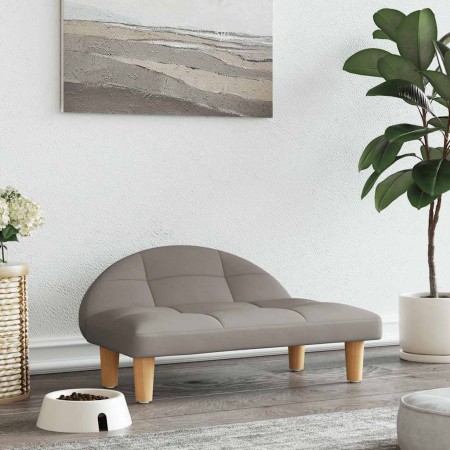 Cama para perros de tela gris taupe 70x52x30 cm en Camas para perros | Comprar online en Foru.es