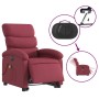 Sillón de masaje elevable eléctrico tela rojo tinto en Sillones | Comprar online en Foru.es