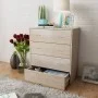 Aparador con 4 cajones color roble 60x30,5x71 cm de vidaXL, Aparadores - Ref: Foro24-242544, Precio: 84,53 €, Descuento: %