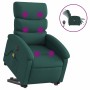 Sillón masaje eléctrico reclinable elevable tela verde oscuro en Sillones | Comprar online en Foru.es
