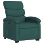Sillón masaje eléctrico reclinable elevable tela verde oscuro en Sillones | Comprar online en Foru.es