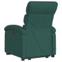 Sillón masaje eléctrico reclinable elevable tela verde oscuro en Sillones | Comprar online en Foru.es