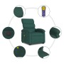 Sillón masaje eléctrico reclinable elevable tela verde oscuro en Sillones | Comprar online en Foru.es