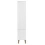 Mueble vitrina MOLDE madera maciza de pino blanco 90x35x175 cm de , Librerías y estanterías - Ref: Foro24-350544, Precio: 370...