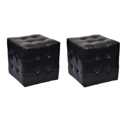 Taburetes cubo negros de vidaXL, Mesitas de noche - Ref: Foro24-60740, Precio: 80,33 €, Descuento: %