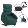 Sillón masaje eléctrico reclinable elevable tela verde oscuro en Sillones | Comprar online en Foru.es