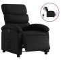 Sillón reclinable eléctrico de cuero sintético negro en Sillones | Comprar online en Foru.es