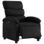 Sillón reclinable eléctrico de cuero sintético negro en Sillones | Comprar online en Foru.es