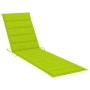 Tumbona con mesa y cojín madera maciza de teca de , Tumbonas - Ref: Foro24-3063032, Precio: 304,24 €, Descuento: %