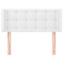 Cabecero de cuero sintético blanco 103x16x78/88 cm de , Cabeceros y pies de cama - Ref: Foro24-3118853, Precio: 52,28 €, Desc...