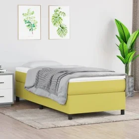 Boxspringbettgestell grüner Stoff 90x200 cm von , Betten und Lattenroste - Ref: Foro24-3120837, Preis: 72,70 €, Rabatt: %