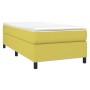 Estructura de cama box spring tela verde 90x200 cm de , Camas y somieres - Ref: Foro24-3120837, Precio: 76,90 €, Descuento: %