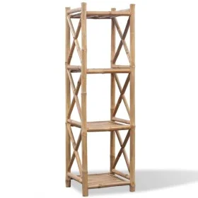 Estantería de Bambú Cuadrada de 4 Niveles de vidaXL, Librerías y estanterías - Ref: Foro24-242492, Precio: 79,09 €, Descuento: %