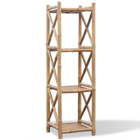 Estantería de Bambú Cuadrada de 4 Niveles de vidaXL, Librerías y estanterías - Ref: Foro24-242492, Precio: 82,18 €, Descuento: %
