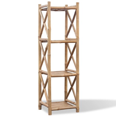 Estantería de Bambú Cuadrada de 4 Niveles de vidaXL, Librerías y estanterías - Ref: Foro24-242492, Precio: 82,18 €, Descuento: %
