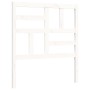 Estructura de cama con cabecero madera maciza blanco de , Camas y somieres - Ref: Foro24-3194862, Precio: 97,45 €, Descuento: %