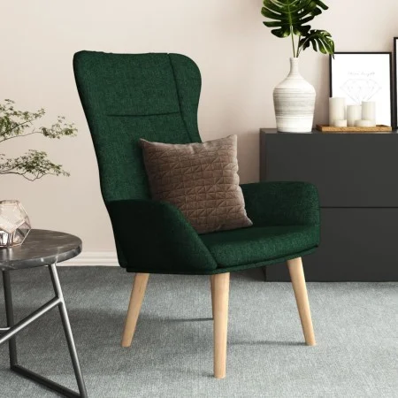 Sillón de relax de tela verde oscuro de , Sillones - Ref: Foro24-341399, Precio: 114,94 €, Descuento: %