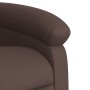 Sillón reclinable eléctrico de cuero sintético marrón en Sillones | Comprar online en Foru.es