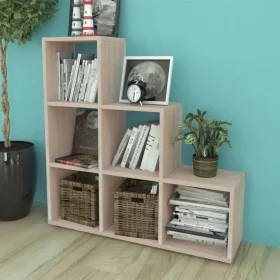 Estantería librería en forma de escalera 107 cm blanca de vidaXL, Librerías y estanterías - Ref: Foro24-242553, Precio: 94,02...
