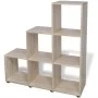 Estantería librería en forma de escalera 107 cm blanca de vidaXL, Librerías y estanterías - Ref: Foro24-242553, Precio: 94,02...