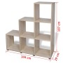 Estantería librería en forma de escalera 107 cm blanca de vidaXL, Librerías y estanterías - Ref: Foro24-242553, Precio: 96,03...