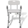 Silla de ducha de aluminio blanco de vidaXL, Asientos y bancos para duchas - Ref: Foro24-110129, Precio: 106,78 €, Descuento: %