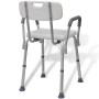 Silla de ducha de aluminio blanco de vidaXL, Asientos y bancos para duchas - Ref: Foro24-110129, Precio: 109,19 €, Descuento: %