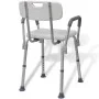 Silla de ducha de aluminio blanco de vidaXL, Asientos y bancos para duchas - Ref: Foro24-110129, Precio: 106,78 €, Descuento: %