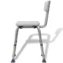 Silla de ducha de aluminio blanco de vidaXL, Asientos y bancos para duchas - Ref: Foro24-110129, Precio: 106,78 €, Descuento: %