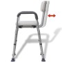 Silla de ducha de aluminio blanco de vidaXL, Asientos y bancos para duchas - Ref: Foro24-110129, Precio: 109,19 €, Descuento: %