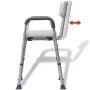 Silla de ducha de aluminio blanco de vidaXL, Asientos y bancos para duchas - Ref: Foro24-110129, Precio: 106,78 €, Descuento: %