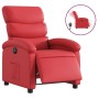 Sillón reclinable eléctrico de cuero sintético rojo en Sillones | Comprar online en Foru.es