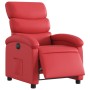 Sillón reclinable eléctrico de cuero sintético rojo en Sillones | Comprar online en Foru.es