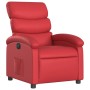 Sillón reclinable eléctrico de cuero sintético rojo en Sillones | Comprar online en Foru.es