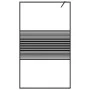 Shower screen made of transparent black ESG glass 115x195 cm by , Shower walls and screens - Ref: Foro24-152148, Price: 185,1...