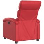 Sillón reclinable eléctrico de cuero sintético rojo en Sillones | Comprar online en Foru.es