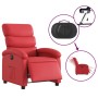 Sillón reclinable eléctrico de cuero sintético rojo en Sillones | Comprar online en Foru.es