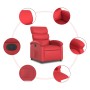 Sillón reclinable eléctrico de cuero sintético rojo en Sillones | Comprar online en Foru.es