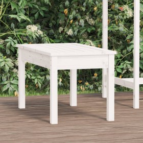 Banco de jardín madera maciza pino blanco 80x44x45 cm de , Bancos de jardín - Ref: Foro24-823998, Precio: 58,79 €, Descuento: %