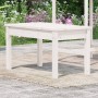 Banco de jardín madera maciza pino blanco 80x44x45 cm de , Bancos de jardín - Ref: Foro24-823998, Precio: 58,79 €, Descuento: %