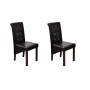 Sillas de comedor 2 unidades cuero sintético marrón de , Sillas de comedor - Ref: Foro24-60622, Precio: 193,61 €, Descuento: %