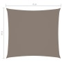 Toldo de vela cuadrado tela Oxford gris taupe 4x4 m de , Sombrillas - Ref: Foro24-135414, Precio: 43,54 €, Descuento: %