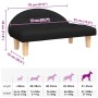 Cama para perros de tela negra 70x52x30 cm en Camas para perros | Comprar online en Foru.es