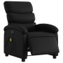 Sillón de masaje reclinable eléctrico cuero sintético negro en Sillones | Comprar online en Foru.es