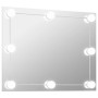 Espejo de pared sin marco con luces LED rectangular de vidrio de , Espejos - Ref: Foro24-3078643, Precio: 46,89 €, Descuento: %