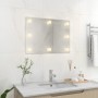 Espejo de pared sin marco con luces LED rectangular de vidrio de , Espejos - Ref: Foro24-3078643, Precio: 46,89 €, Descuento: %