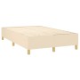 Cama box spring con colchón y LED tela crema 120x200 cm de , Camas y somieres - Ref: Foro24-3135746, Precio: 428,47 €, Descue...
