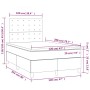 Cama box spring con colchón y LED tela crema 120x200 cm de , Camas y somieres - Ref: Foro24-3135746, Precio: 428,47 €, Descue...