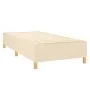 Box spring bed mattress and LED lights cream fabric 100x200 cm by , Beds and slatted bases - Ref: Foro24-3135738, Price: 356,...
