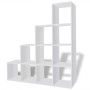Estantería librería en forma de escalera 142 cm blanca de vidaXL, Librerías y estanterías - Ref: Foro24-242550, Precio: 139,7...